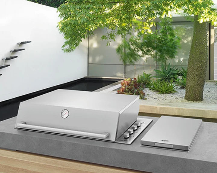 Beefeater Proline 316 Stainless Steel 6 Burner BBQ with Hood + Side Burner + Rhino 248 Litre ENVY Fridge - Bundle Deal