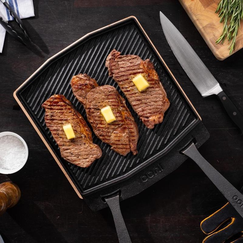 Ooni Dual-Sided Grizzler Plate with Handles