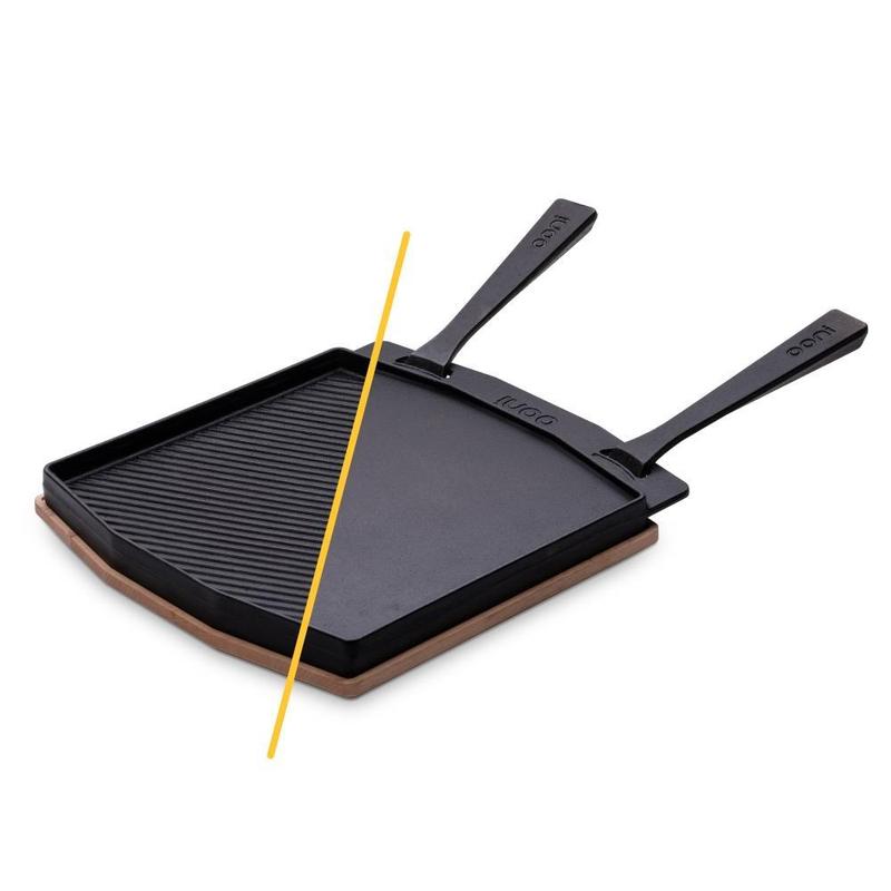 Ooni Dual-Sided Grizzler Plate with Handles