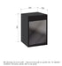 Artusi 100 Litre Black Single Door Outdoor Bar Fridge - ABC1B