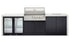 Crossray Premium 4B Outdoor Kitchens with Sink and 1 door Fridge - TC4KP-16