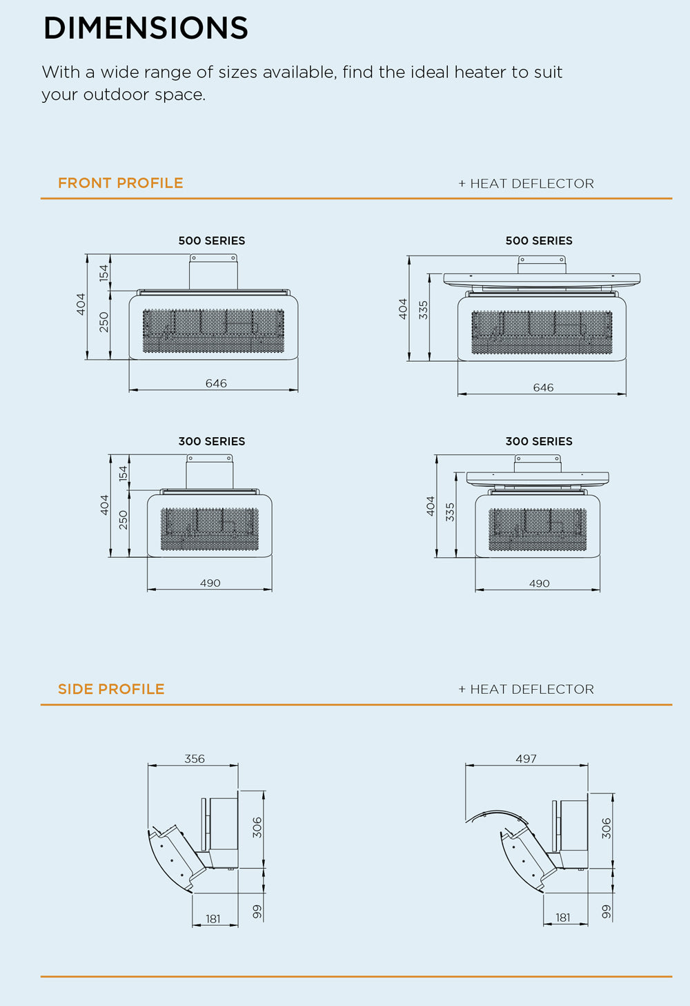 Bromic Tungsten 500 Smart Heat 5 Tile Gas Heater