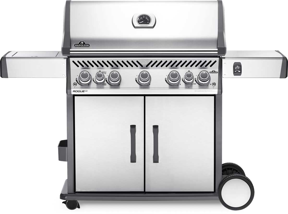 Rogue 5 Burner 304 SS - Side Burner + Rear Burner - RSE625RSBPSS-1-AU