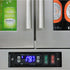 Rhino 208 Litre Twin Heated Glass Door SS Bar Fridge - SG2H-HD