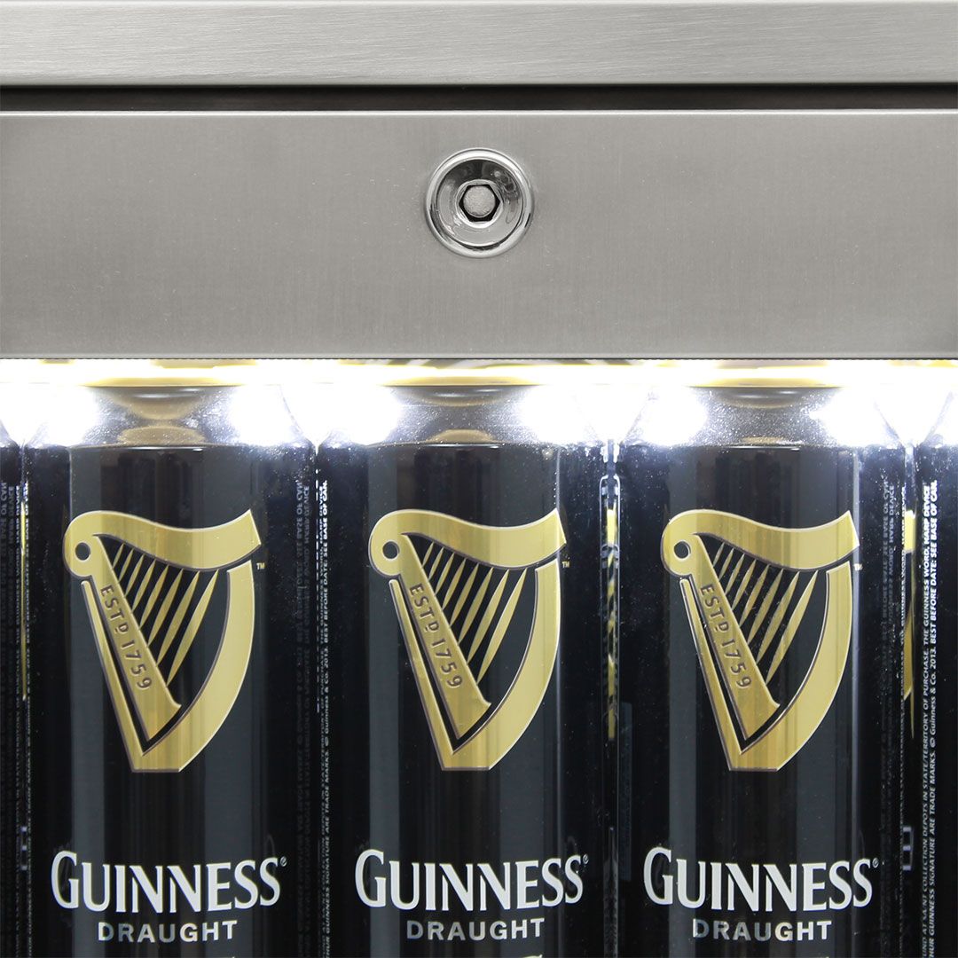 Rhino 208 Litre Twin Heated Glass Door SS Bar Fridge - SG2H-HD