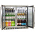 Rhino 208 Litre Twin Heated Glass Door SS Bar Fridge - SG2H-HD