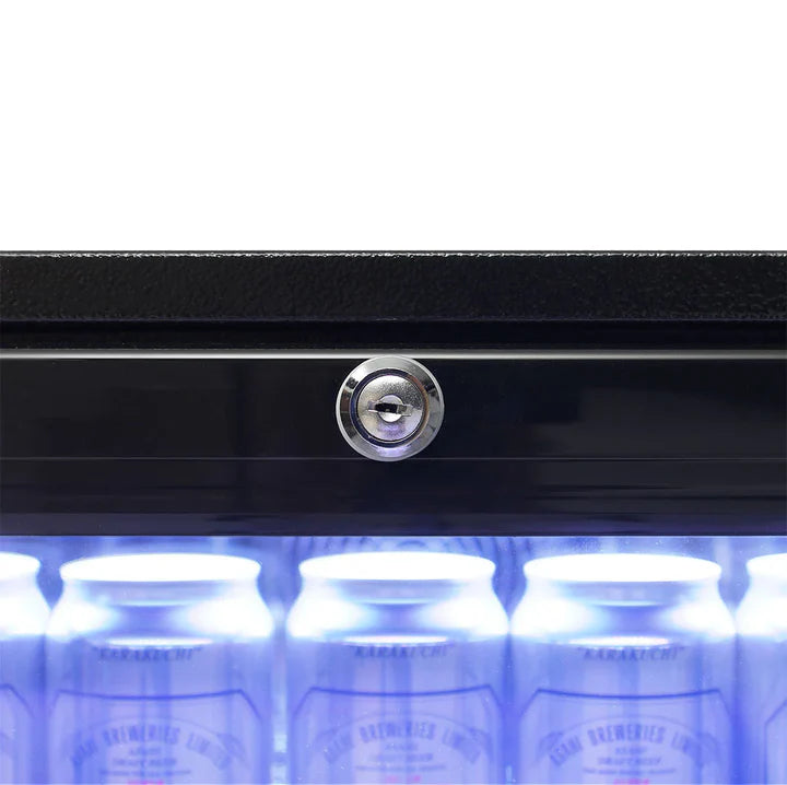 Rhino Night Club Commercial Multi Light Colored Black 1 Door Bar Fridge - SG1R-NC / SG1L-NC