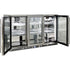 Rhino 388 Litre ENVY Heated Glass Triple Door 316 SS Outdoor Bar Fridge - ENV3H-SS