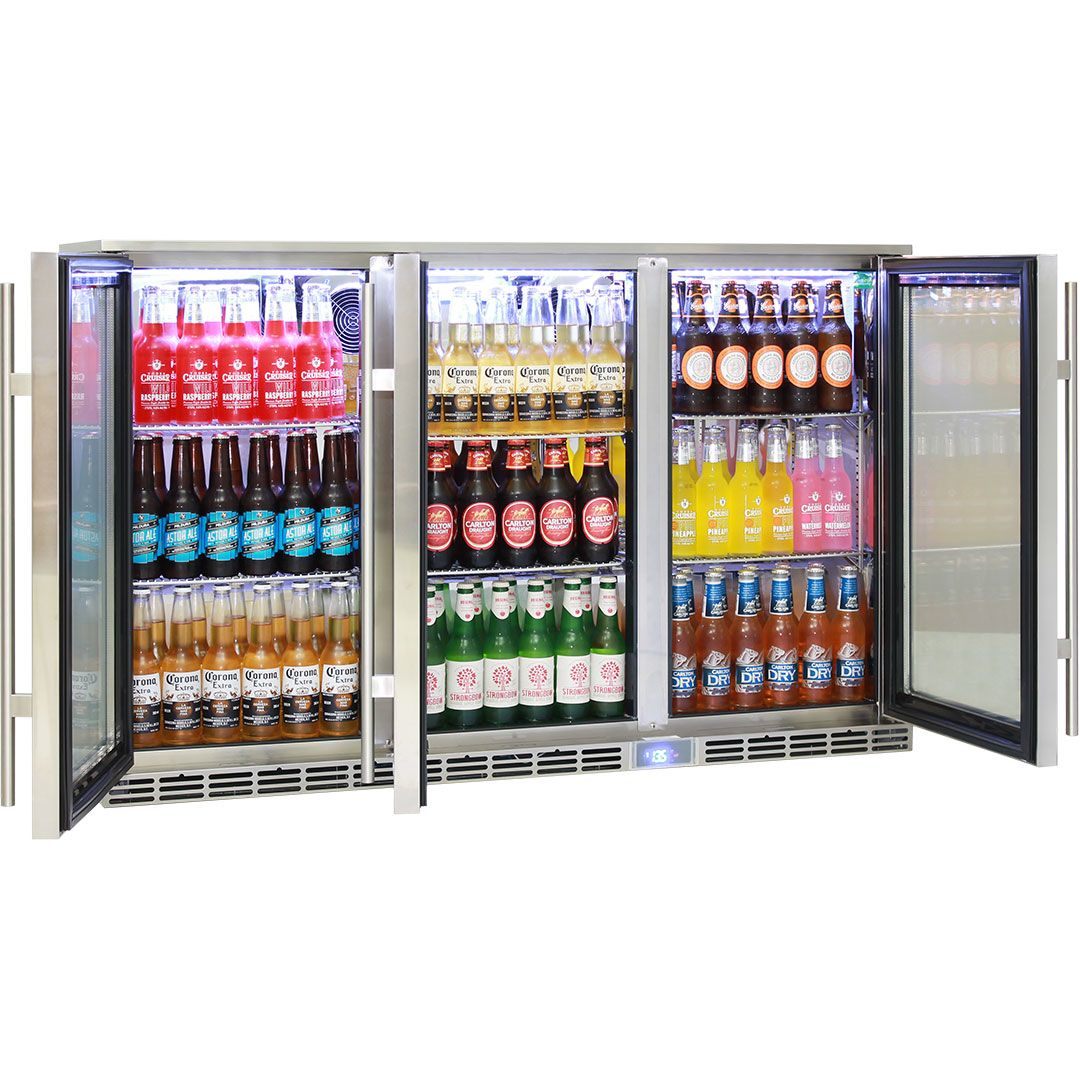 Rhino 3 Door Outdoor Beverage Centre - GSP3H-SS