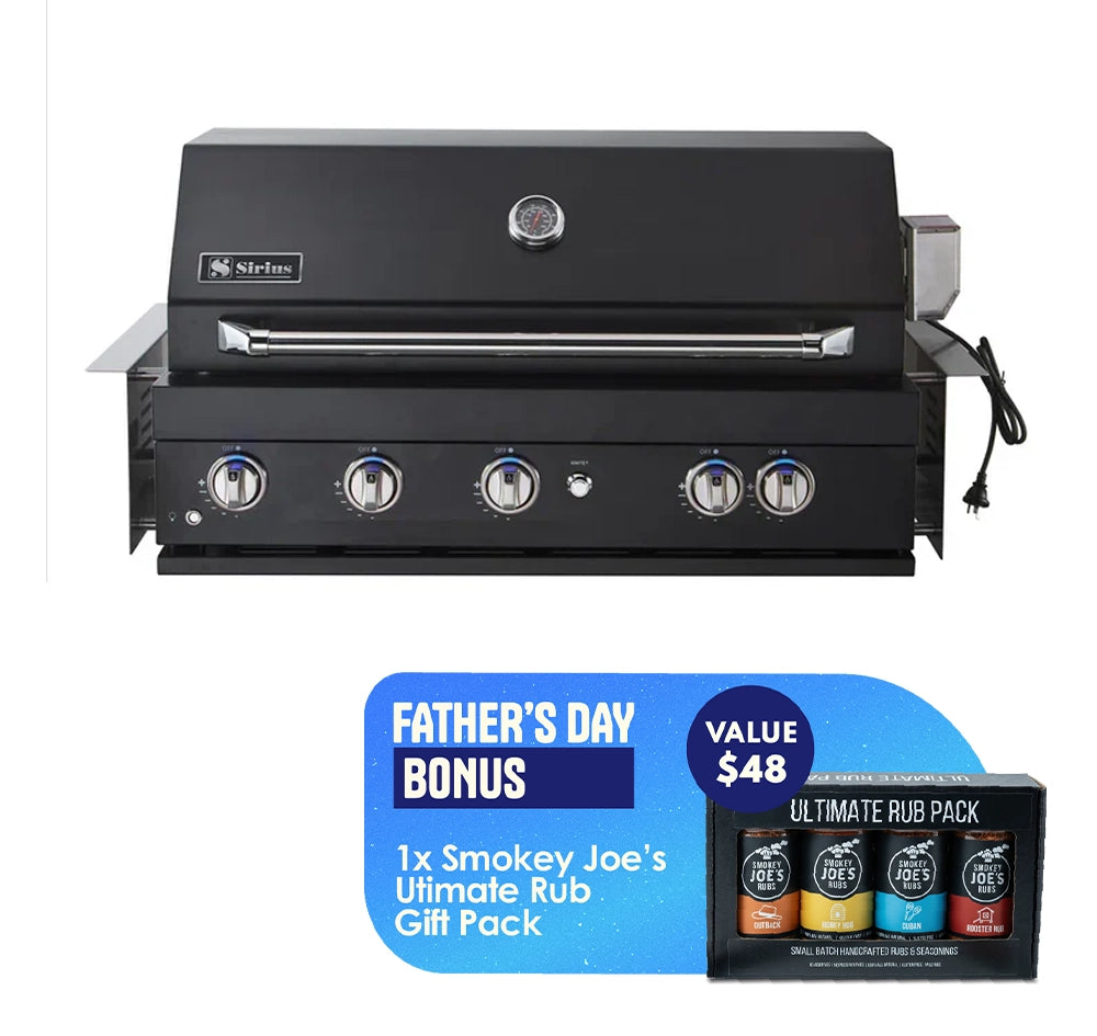 Sirius Black Built-In 5 Burner Gas BBQ - SIR-BG3101-BLK