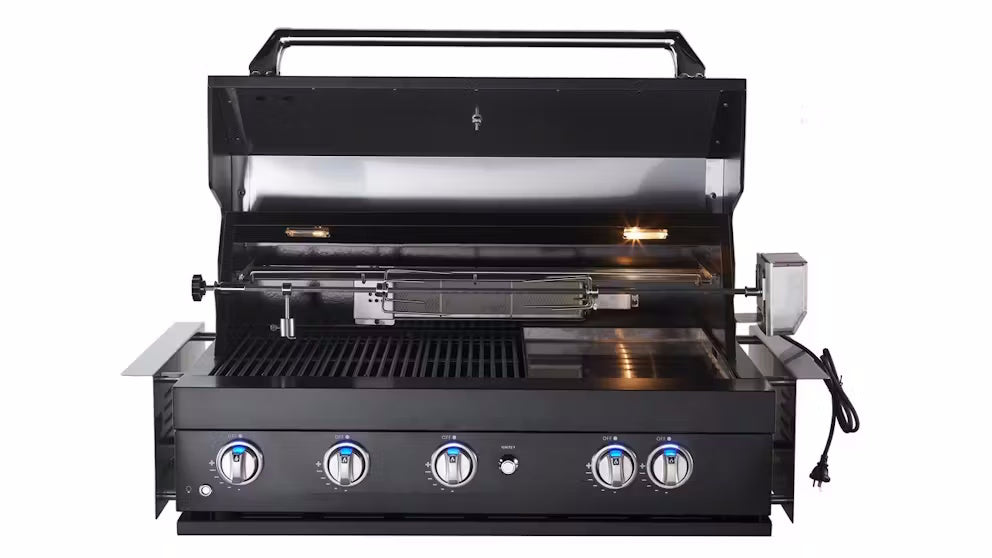 Sirius Black Built-In 5 Burner Gas BBQ - SIR-BG3101-BLK