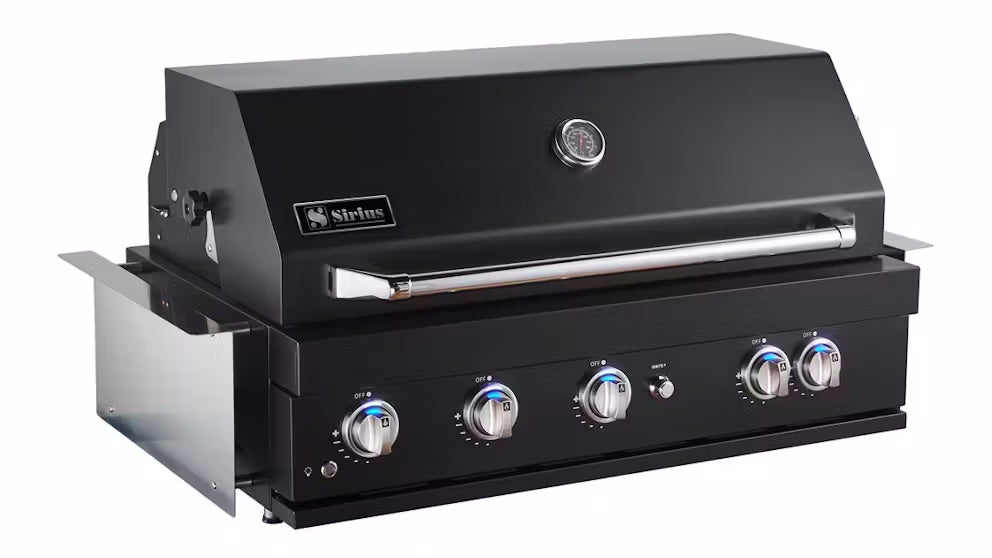 Sirius Black Built-In 5 Burner Gas BBQ - SIR-BG3101-BLK
