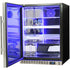 Schmick 164 Litre Single Heated Glass Door Stainless Steel Under Bench Bar Fridge - SK156-HD