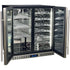 Schmick Under Bench Beer And Wine Dual Zone Stainless Steel Heated Glass Bar Fridge - SK198D-HD