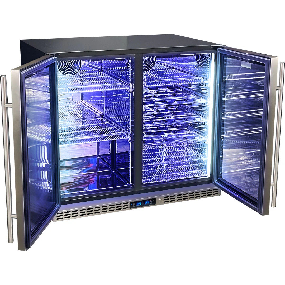 Schmick Under Bench Beer And Wine Dual Zone Bar Fridge - SK228D-HD