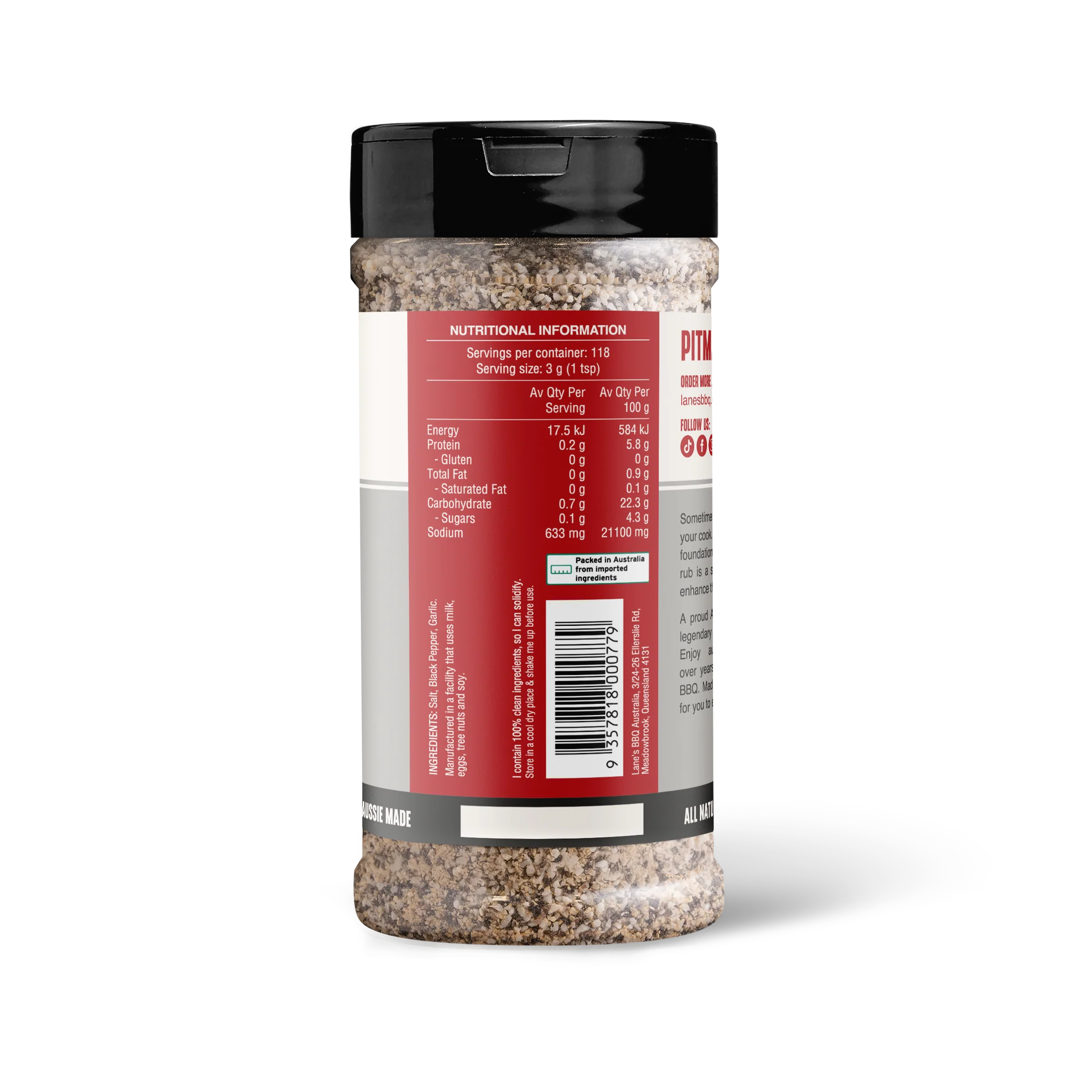 Lanes BBQ SPG (Salt, Pepper, Garlic) Rub