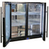 Schmick Black Quiet Running Front Venting Under Bench Triple Glazed 2 Door Bar Fridge Model SK245-B-HD
