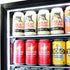 Schmick Black Quiet Running Front Venting Under Bench Triple Glazed 2 Door Bar Fridge Model SK245-B-HD