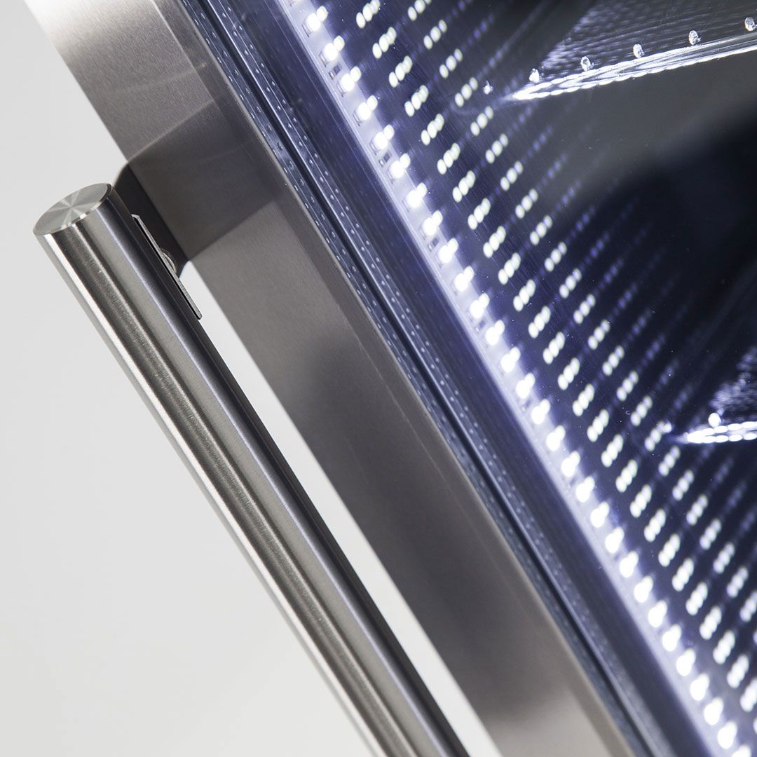Schmick 98 Litre Single LED Glass Door Bar Fridge - HUS-SC88-SS