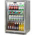 Schmick 118 Litre Heated Glass Single Door 304 Stainless Steel Bar Fridge with Left Hinge - SK118L-SS