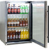 Schmick 118 Litre Heated Glass Single Door 304 Stainless Steel Bar Fridge with Right Hinge - SK118R-SS