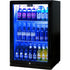 Schmick Black Bar Fridge Tropical Rated With Heated Glass and Triple Glazing 1 Door Model SK118L-B