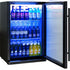 Schmick Black Bar Fridge Tropical Rated With Heated Glass and Triple Glazing 1 Door Model SK118R-B