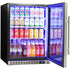 Schmick 164 Litre Single Heated Glass Door Stainless Steel Under Bench Bar Fridge - SK156-HD
