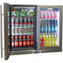 Schmick Twin Door Low Height Quiet Running Stainless Steel Heated Glass Door Bar Fridge - SK206-HD