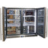 Schmick 233 Litre Twin Triple Glazed Glass Door Low Height Stainless Steel Bar Fridge - SK206-SS