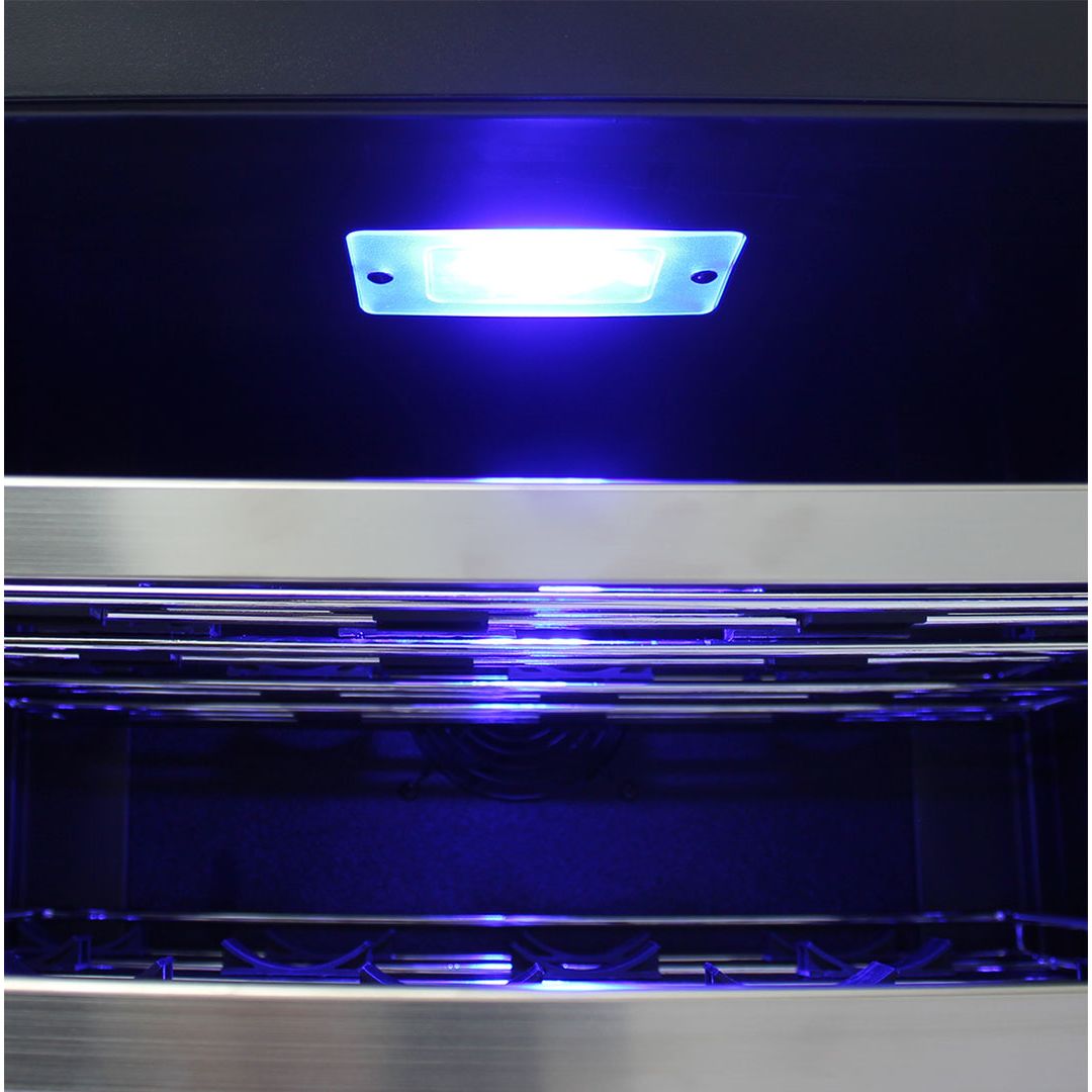 Schmick 132 Litre Single Glass Door Under Bench Bar Fridge - JC132B
