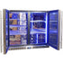 Schmick Twin Door Quiet Running Stainless Steel Solid Door Bar Fridge - Low Height - Model SK206-SD