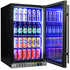 Schmick Quiet Running Front Venting Under Bench Black Glass Door Bar Fridge Heated Glass - SK126R-B-HD / SK126L-B-HD