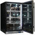 Schmick Quiet Running Front Venting Under Bench Black Glass Door Bar Fridge Heated Glass - SK126R-B-HD / SK126L-B-HD