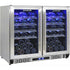 Schmick 190 Litre Twin Zone Alfresco Beer And Wine Bar Fridge - JC190-GG