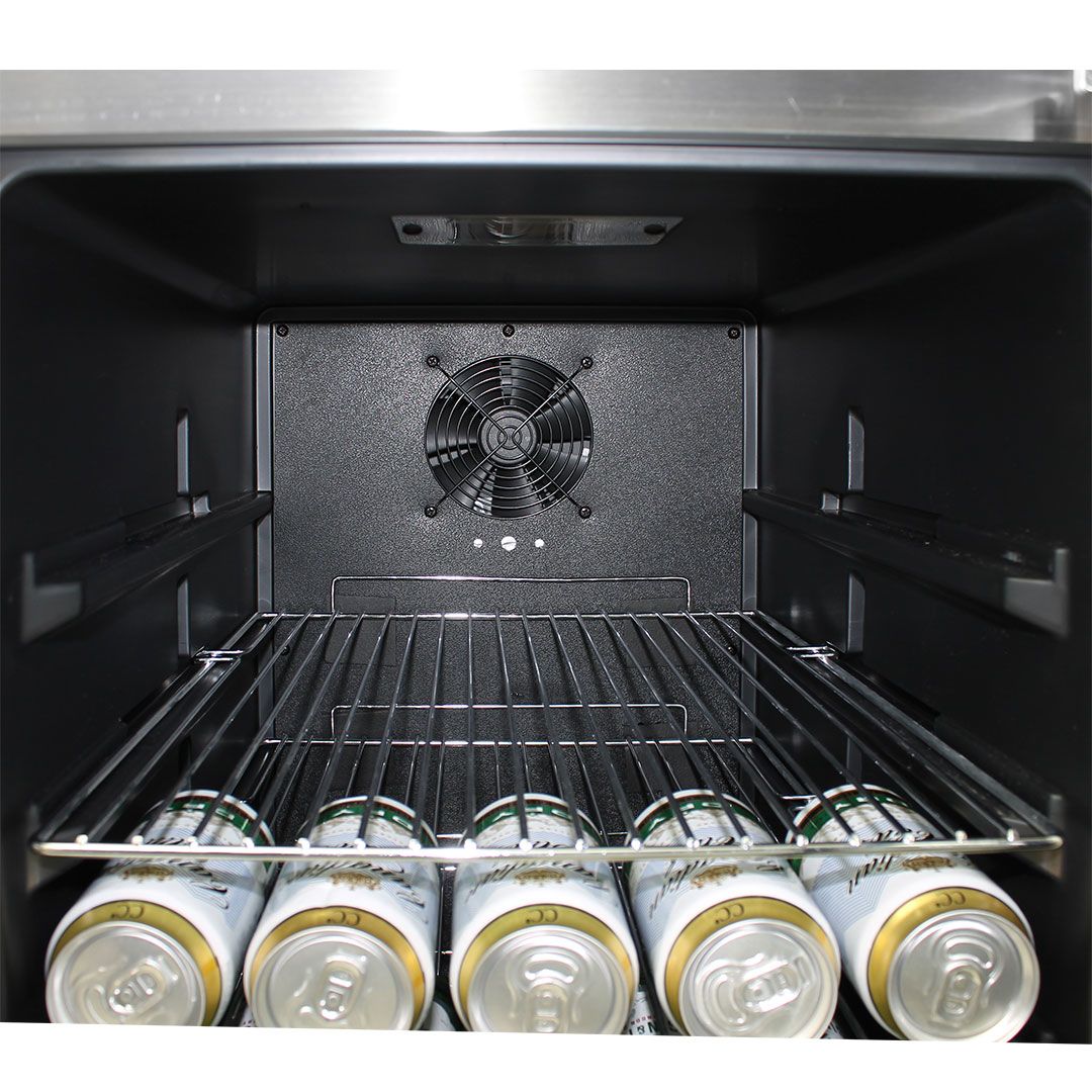 Schmick 190 Litre Twin Zone Alfresco Beer And Wine Bar Fridge - JC190-GG