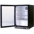 Schmick 105 Litre Single Heated Glass Door Stainless Steel Under Bench Bar Fridge - SK116-HD