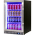Schmick 105 Litre Single Heated Glass Door Stainless Steel Under Bench Bar Fridge - SK116-HD