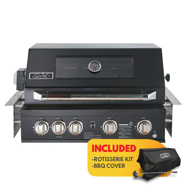 Smart Black 4 Burner Built-In BBQ