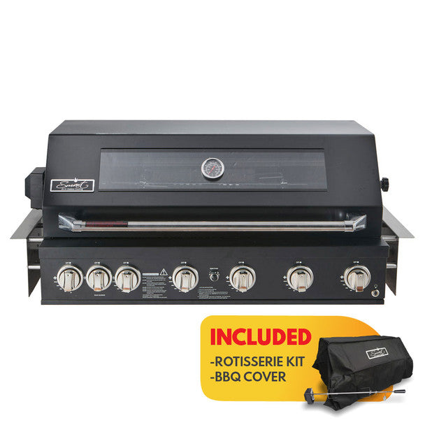 Smart Black 6 Burner Built-In BBQ