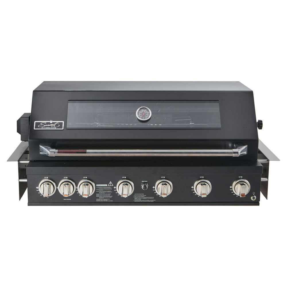 Smart Black 4 Burner Built-In BBQ - 601WB-W