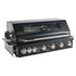 Smart Black 6 Burner Built-In BBQ and Smart 190L Outdoor Drinks Chiller With Heated Glass Door in Black