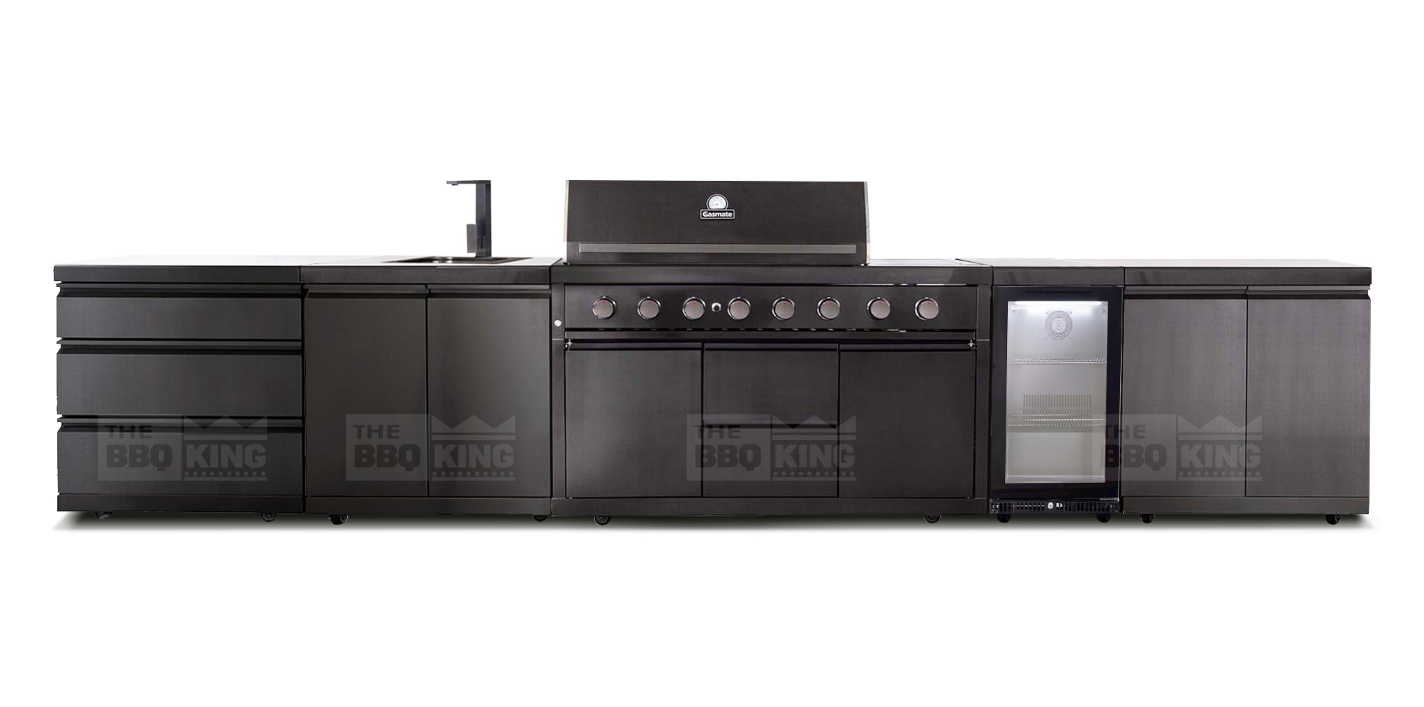 Gasmate Nova Graphite 6 Burner BBQ Kitchen