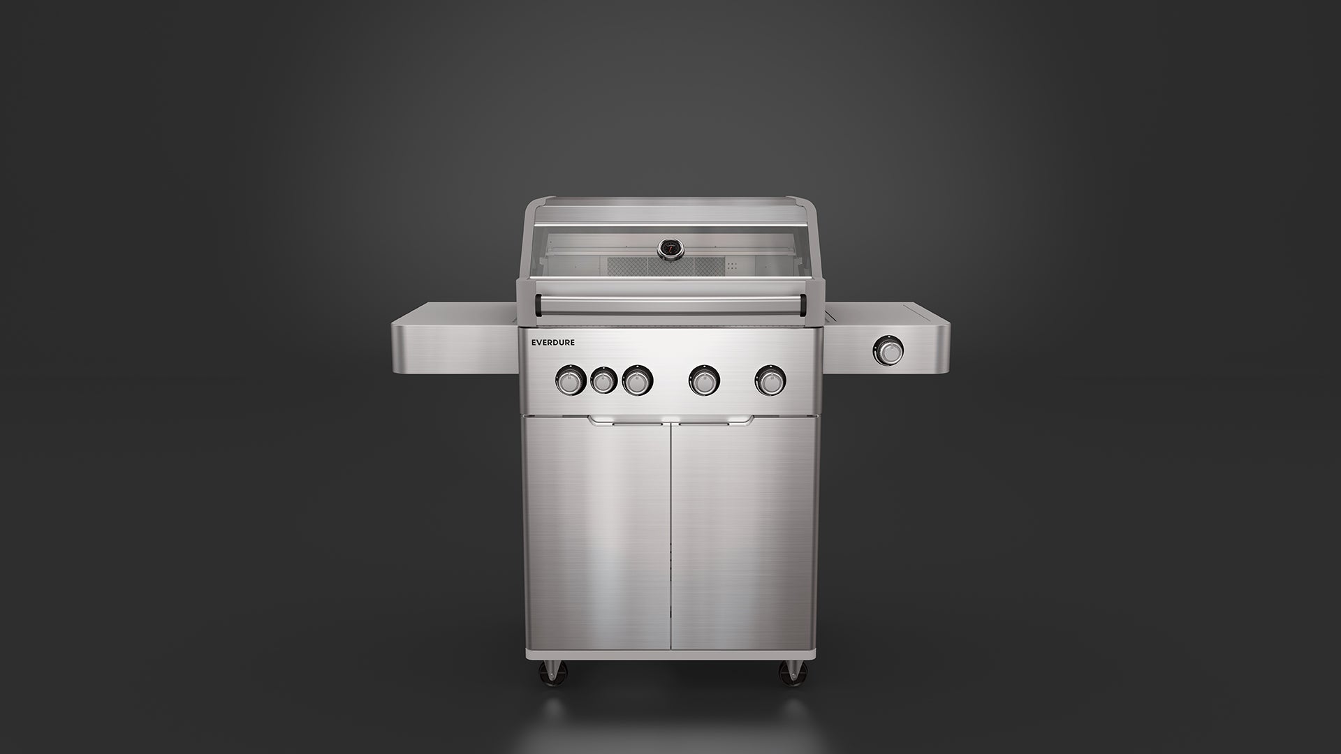 Everdure Hayman Stainless Steel 4 Burner BBQ on Trolley