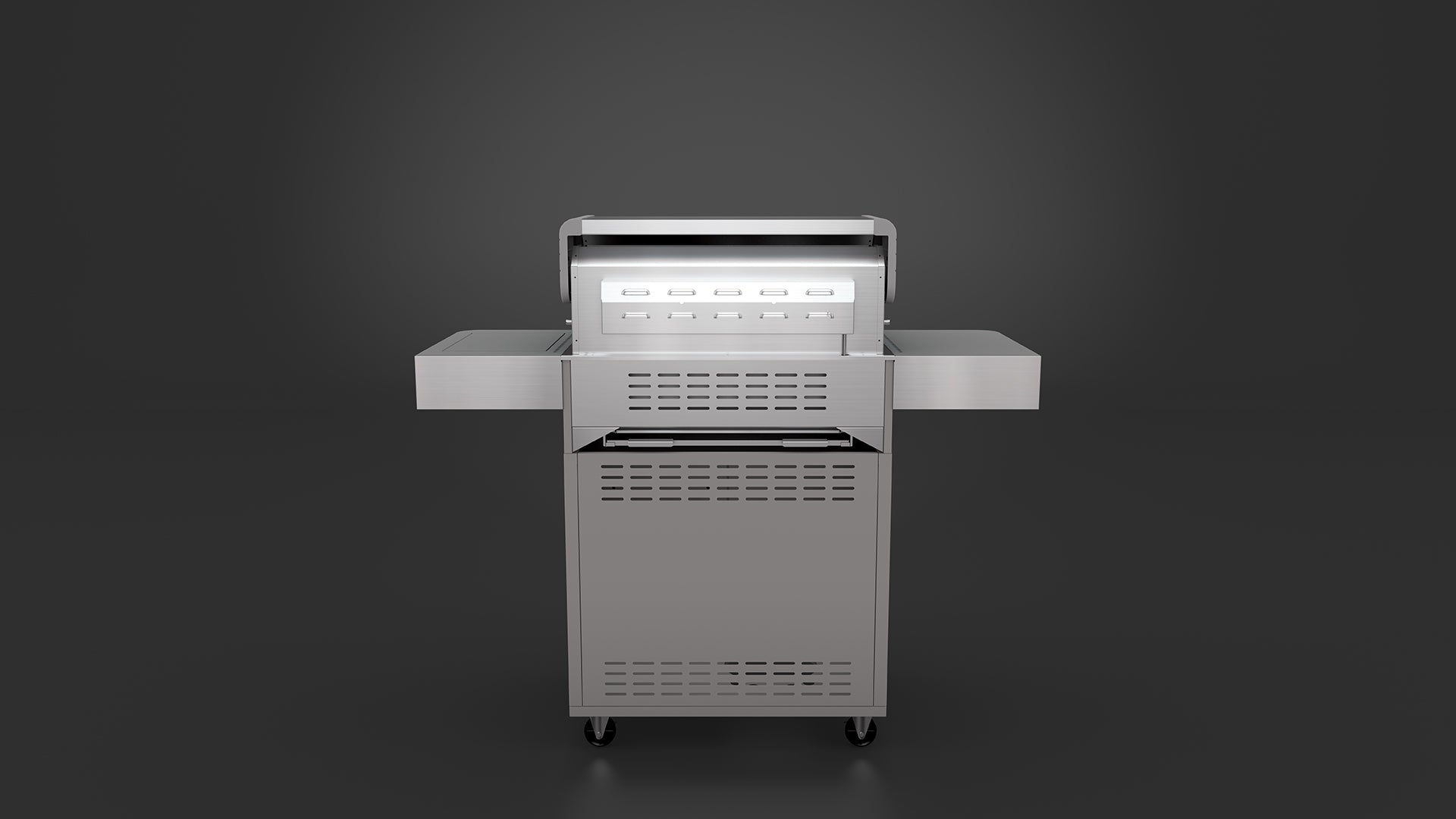 Everdure Hayman Stainless Steel 4 Burner BBQ on Trolley