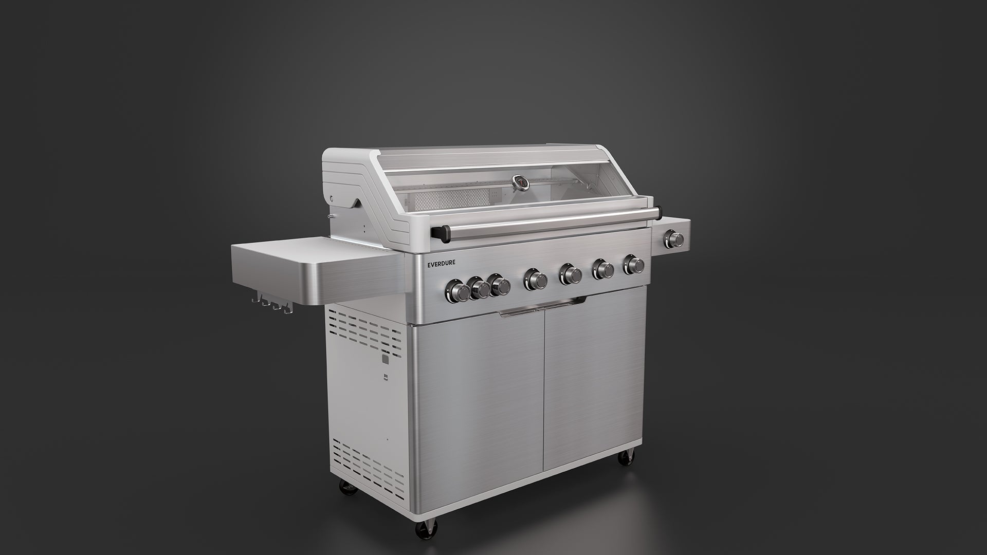 Everdure Hayman Stainless Steel 6 Burner BBQ on Trolley