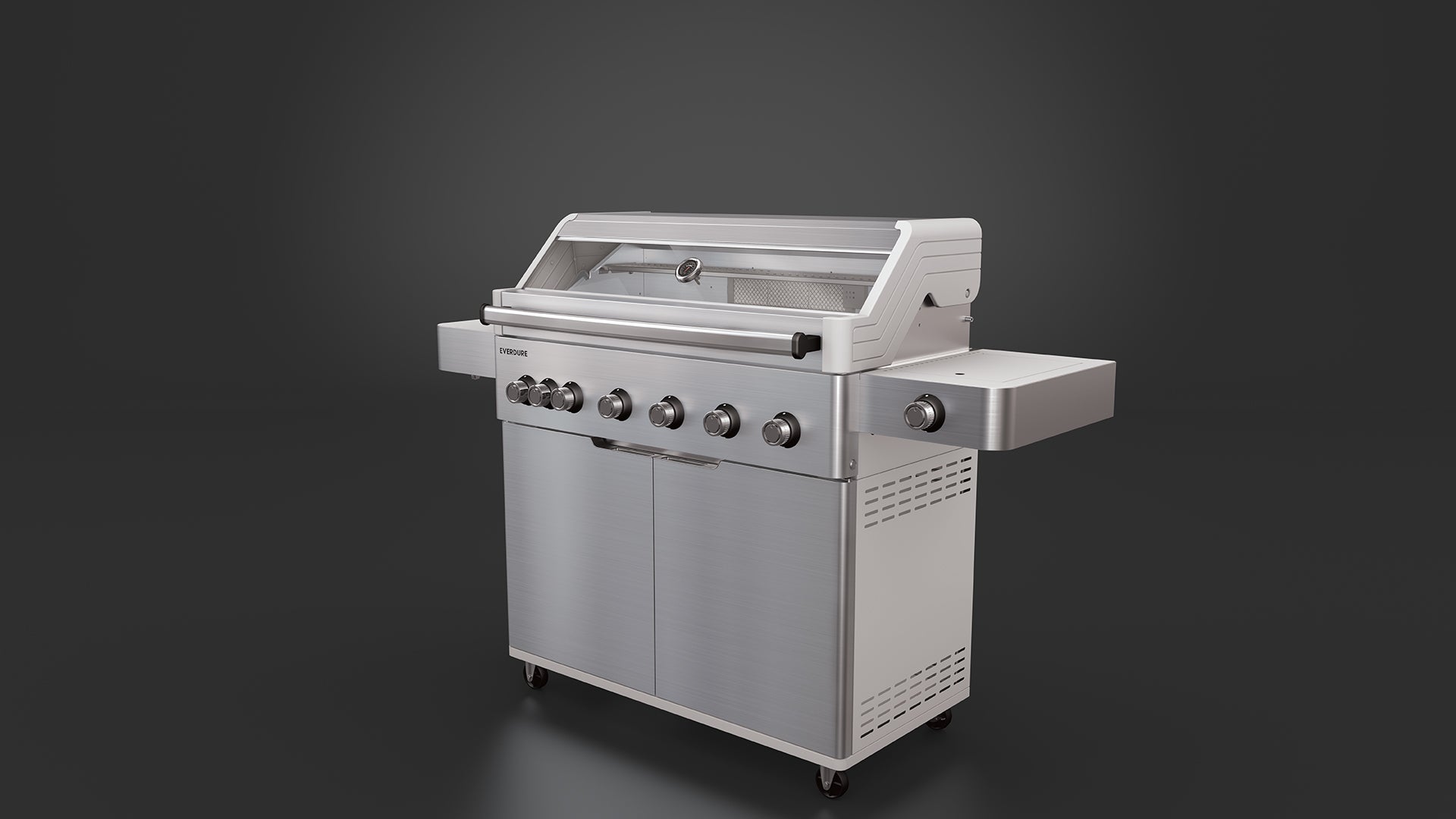 Everdure Hayman Stainless Steel 6 Burner BBQ on Trolley