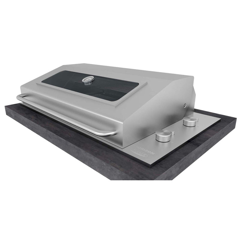Tucker Horizon Marine Grade BBQ Built In with Slimline Hood side
