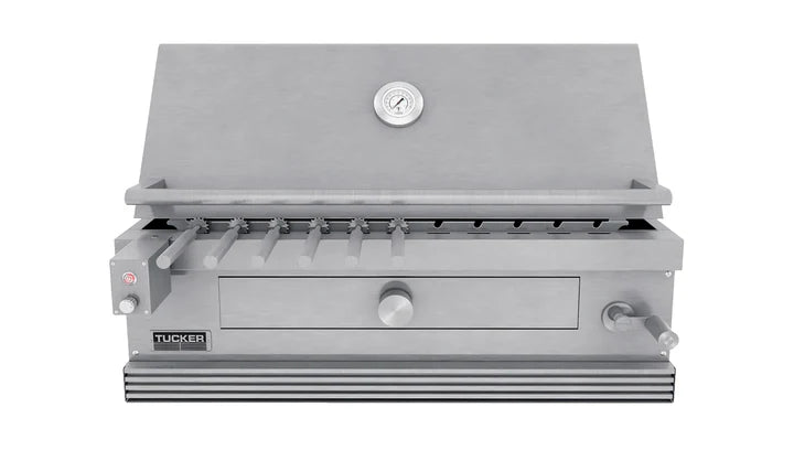 Tucker Charcoal Deluxe Pro Built-In BBQ with Roasting Hood