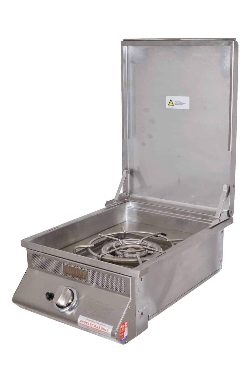 Tucker SS Wok Built In Flat Lid